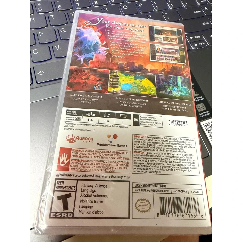 Wildermyth Nintendo Switch Game New Sealed with Physical Monster Compendium‎